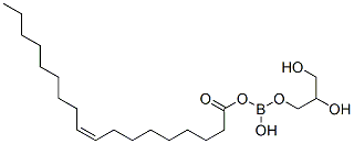 9-Octadecenoic acid (Z)-, monoester with 1,2,3-propanetriol ester with boric acid (H3BO3) Struktur