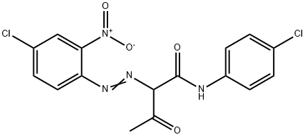 2-[(4-chloro-2-nitrophenyl)azo]-N-(4-chlorophenyl)-3-oxobutyramide  Structure