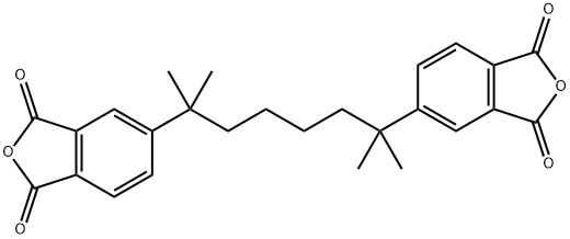 5,5'-(2,7-Dimethyloctane-2,7-diyl)bis(isobenzofuran-1,3-dione) Struktur