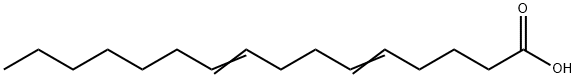 5,9-hexadecadienoic acid Structure