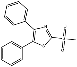 2-(Methylsulfonyl)-4,5-diphenylthiazole Struktur