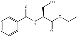 ethyl 2-benzamido-3-hydroxy-propanoate Struktur