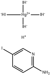 diiodobis(5-iodopyridin-2-amine)mercury dihydroiodide Struktur