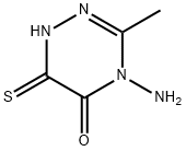 1,2,4-Triazin-5(4H)-one, 4-amino-1,6-dihydro-3-methyl-6-thioxo- (9CI) 化学構造式