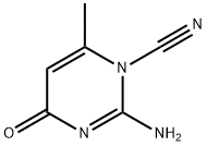 1(4H)-Pyrimidinecarbonitrile, 2-amino-6-methyl-4-oxo- (9CI) Structure