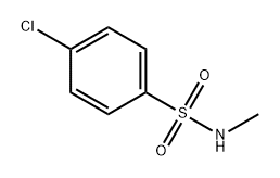 4-氯-N-甲基苯磺酰胺 结构式