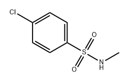 4-クロロ-N-メチルベンゼンスルホンアミド 化学構造式