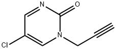 1-propargyl-5-chloropyrimidin-2-one Struktur