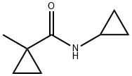 N-环丙基-1-甲基环丙酰胺 结构式