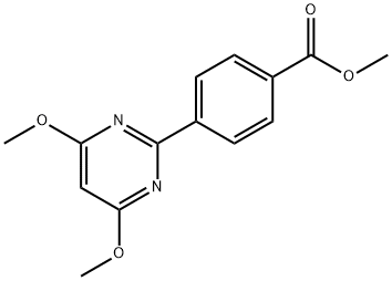 4-(4,6-DIMETHOXYPYRIMIDIN-2-YL)BENZOIC ACID METHYL ESTER Structure