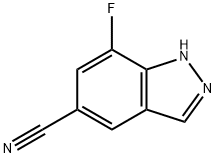 1H-吲唑-5-腈,7-氟, 633327-24-9, 结构式
