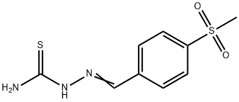 [(4-methylsulfonylphenyl)methylideneamino]thiourea 结构式