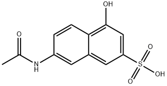7-(Acetylamino)-4-hydroxy-2-naphthalenesulfonic acid Struktur