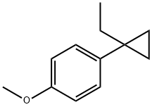 Benzene,1-(1-ethylcyclopropyl)-4-methoxy- Struktur