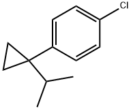 Benzene, 1-chloro-4-(1-(1-methylethyl)cyclopropyl)- 化学構造式