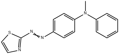 2-[p-(N-Methylanilino)phenylazo]thiazole Struktur