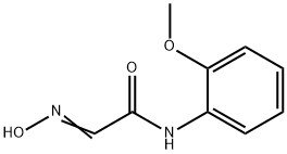 (2E)-2-(ヒドロキシイミノ)-N-(2-メトキシフェニル)アセトアミド 化学構造式