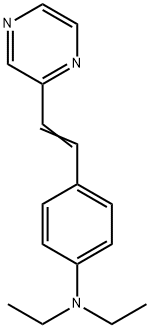 N,N-diethyl-4-(2-pyrazin-2-ylethenyl)aniline Structure
