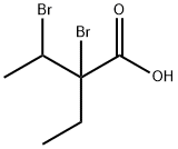2,3-dibromo-2-ethyl-butanoic acid Struktur