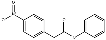 4-ニトロベンゼン酢酸フェニル 化学構造式