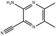 3-AMINO-5,6-DIMETHYLPYRAZINE-2-CARBONITRILE 结构式