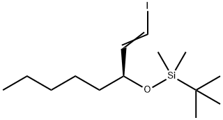 (3S)-1-Iodo-3-(tert-butyldimethylsilyloxy)-1-octene Struktur