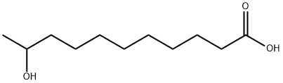10-ヒドロキシウンデカン酸 化学構造式