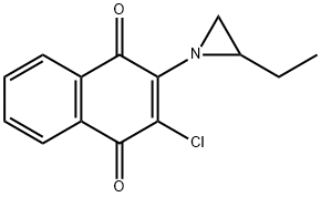 2-chloro-3-(2-ethylaziridin-1-yl)naphthalene-1,4-dione Structure