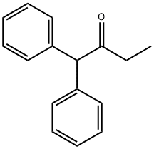 1,1-ジフェニル-2-ブタノン 化学構造式