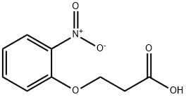 3-(2-硝基苯氧基)丙酸, 6336-59-0, 结构式