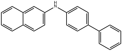 N-(4-联苯基)-2-萘胺, 6336-92-1, 结构式