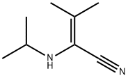 2-Butenenitrile, 3-methyl-2-(1-methylethyl)amino- Structure