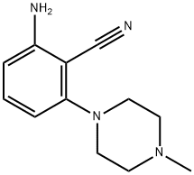 2-Amino-6-(4-methyl-1-piperazinyl)benzonitrile Struktur