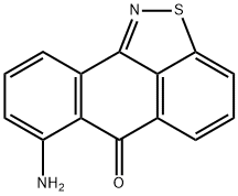 7-アミノ-6H-アントラ[9,1-cd]イソチアゾール-6-オン 化学構造式