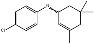N-(4-chlorophenyl)-3,5,5-trimethyl-cyclohex-2-en-1-imine Structure