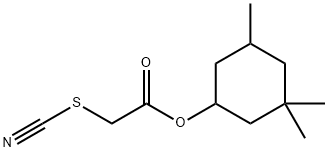(3,3,5-trimethylcyclohexyl) 2-thiocyanatoacetate 结构式