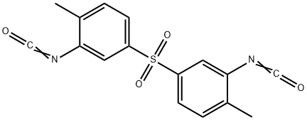 2-isocyanato-4-(3-isocyanato-4-methyl-phenyl)sulfonyl-1-methyl-benzene Structure