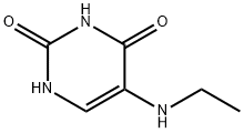 5-(ETHYLAMINO)-URACIL 化学構造式