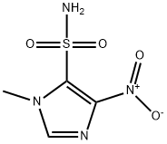 1-メチル-4-ニトロ-1H-イミダゾール-5-スルホンアミド 化学構造式