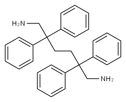 2,2,5,5-tetraphenylhexane-1,6-diamine Structure