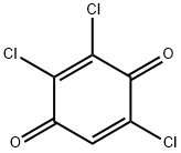 2,3,5-トリクロロ-p-ベンゾキノン 化学構造式