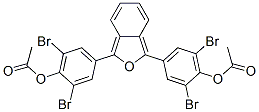4-(3-(4-(Acetyloxy)-3,5-dibromophenyl)-2-benzofuran-1-yl)-2,6-dibromop henyl acetate 结构式