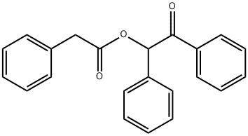 (2-oxo-1,2-diphenyl-ethyl) 2-phenylacetate Struktur