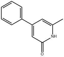 2-Hydroxy-6-methyl-4-phenylpyridine 化学構造式