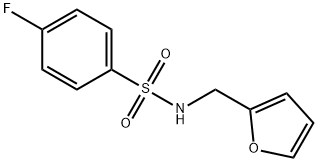 4-Fluoro-N-(furan-2-ylmethyl)benzenesulfonamide Structure