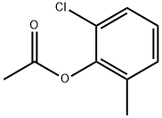 Acetic acid 2-chloro-6-methylphenyl ester Structure