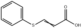 3-(苯基硫代)丙烯酸,顺反异构体混合物,63413-91-2,结构式