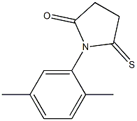 2-Pyrrolidinone,  1-(2,5-dimethylphenyl)-5-thioxo-,  (1R)-  (9CI) Structure