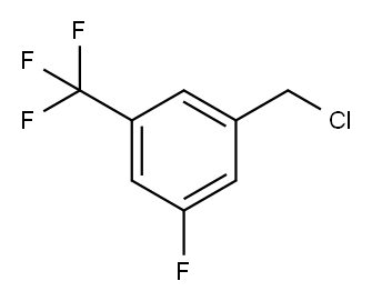 3-FLUORO-5-TRIFLUOROMETHYLBENZYL CHLORIDE Structure