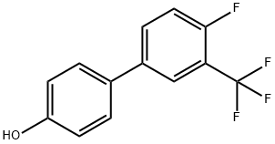 4'-Fluoro-3'-(trifluoroMethyl)-[1,1'-biphenyl]-4-ol 结构式